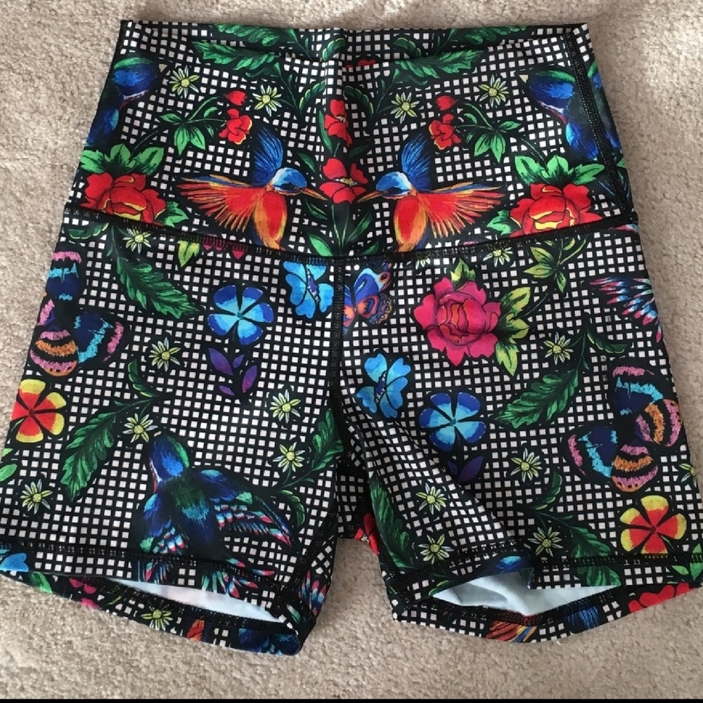 Democracy yoga shorts.